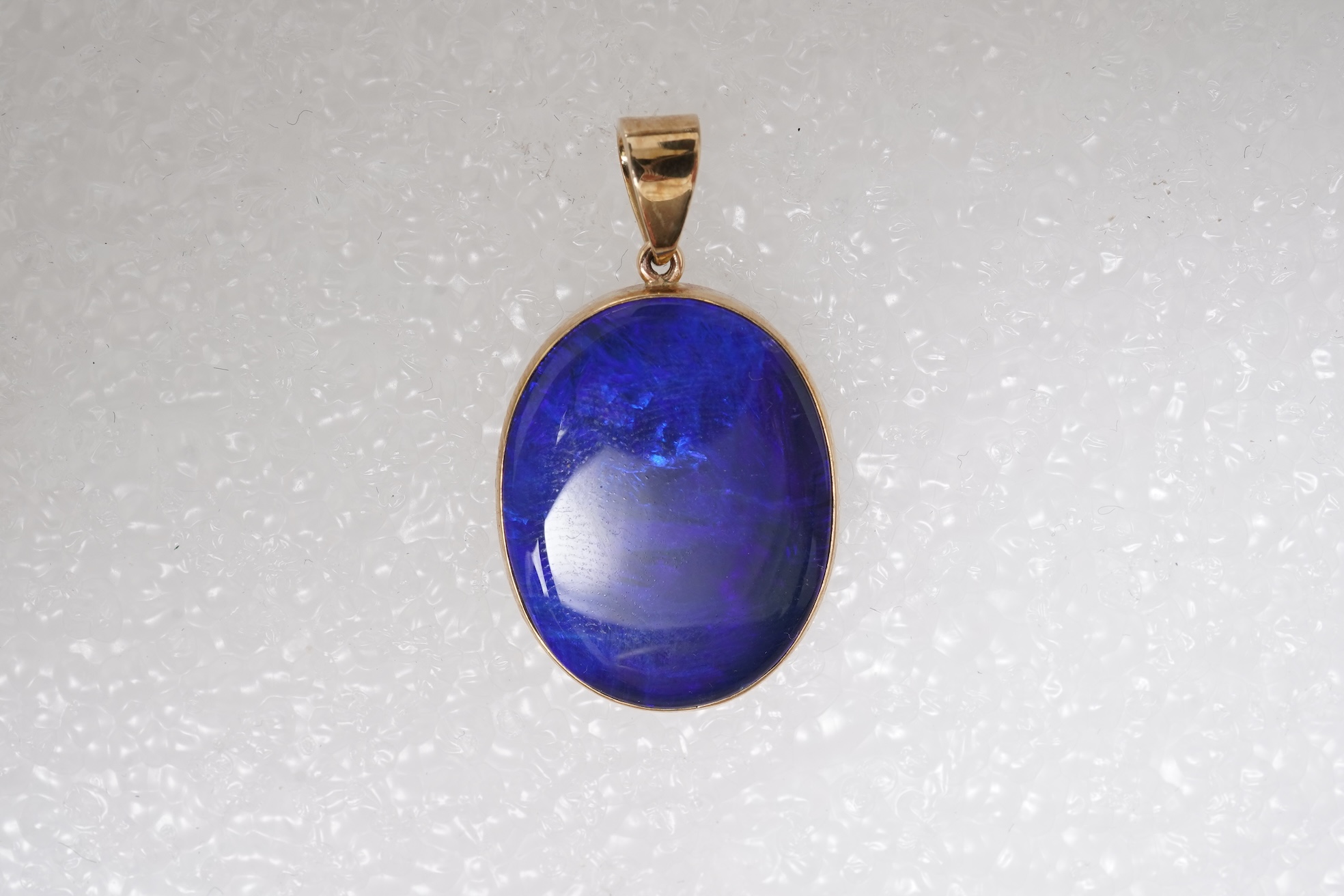 A black opal pendant